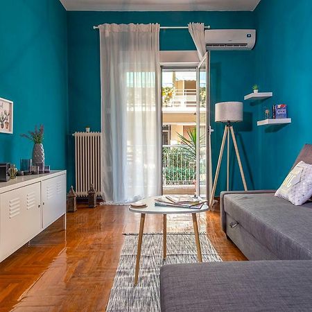 Colourful Apt,Airport Line,6 Min Metro,300 Mbps! Leilighet Athen Eksteriør bilde