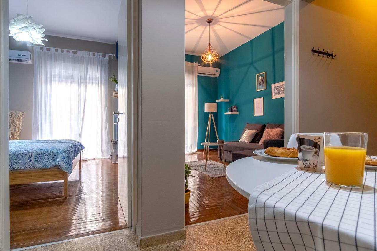 Colourful Apt,Airport Line,6 Min Metro,300 Mbps! Leilighet Athen Eksteriør bilde